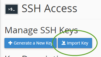 cpanel-import-ssh-key